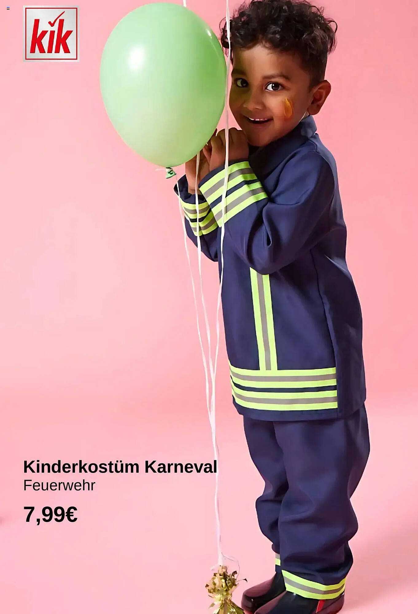 Kinderkostüm Karneval Feuerwehr