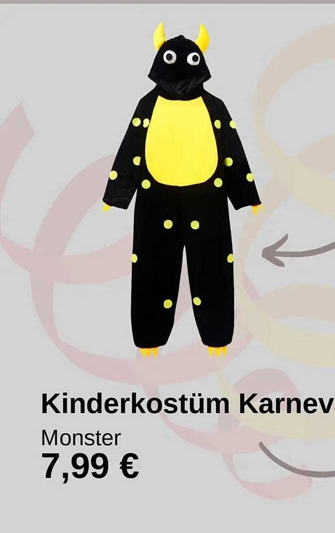 Kinderkostüm Karneval Monster