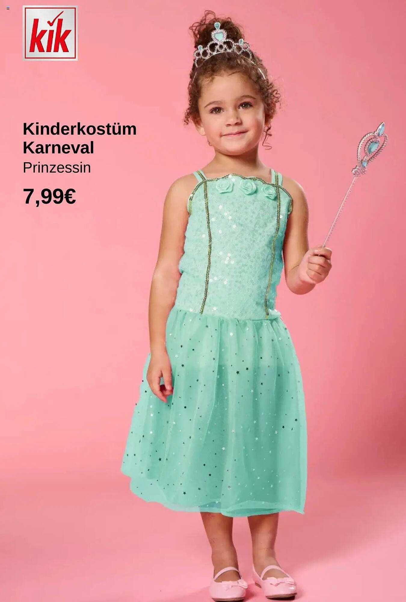 Kinderkostüm Karneval Prinzessin