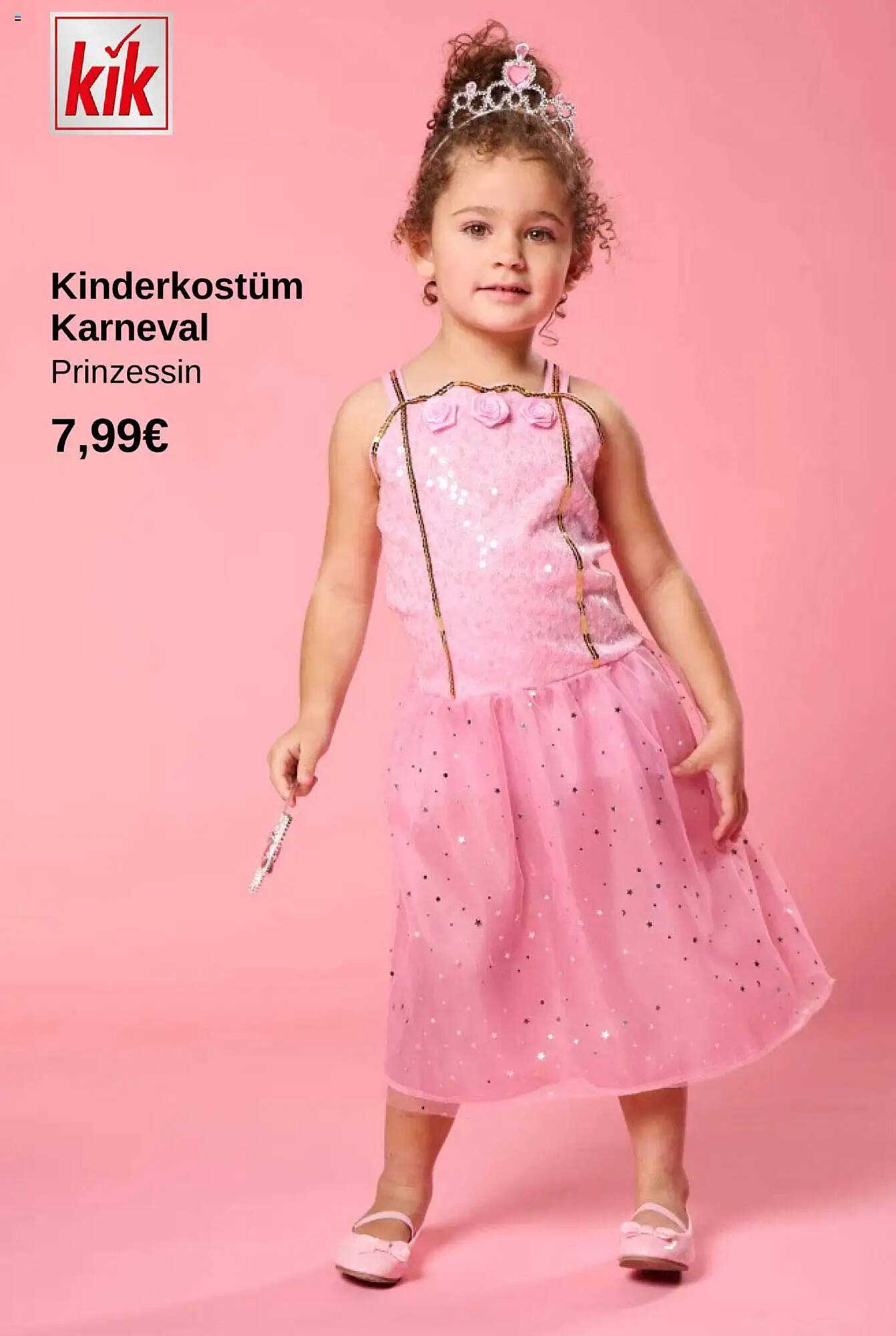 Kinderkostüm Karneval Prinzessin