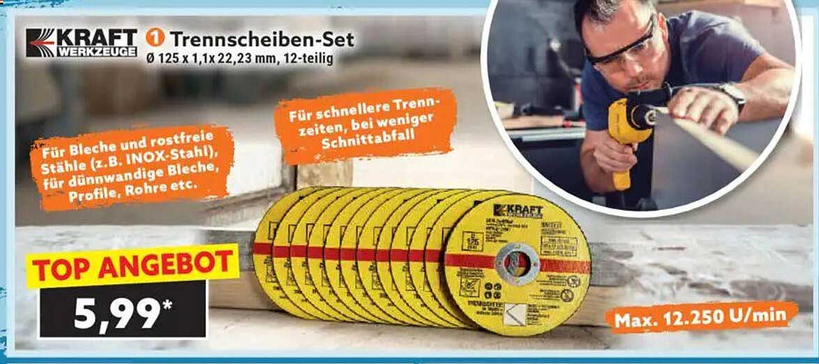 KRAFT Trennscheiben-Set