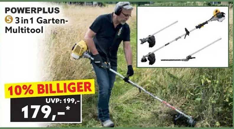 POWERPLUS 3in1 Garten-Multitool