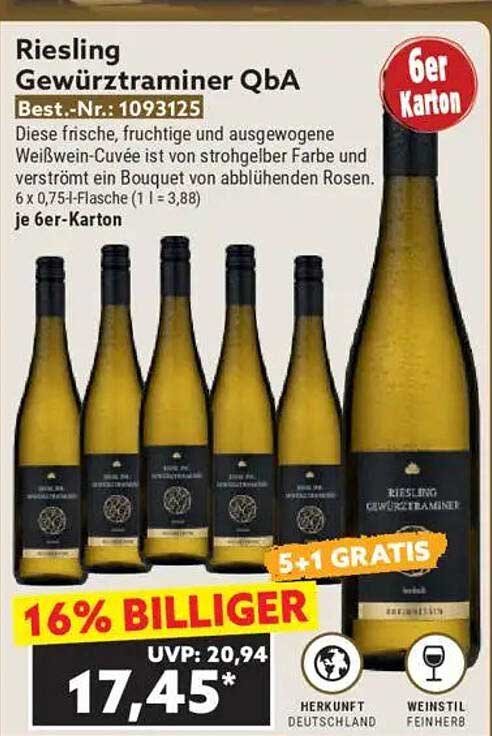 Riesling Gewürztraminer QbA