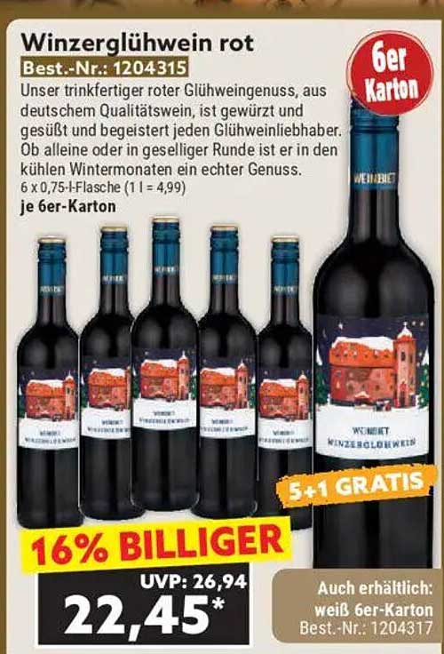 Winzerglühwein rot