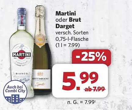 Martini oder Brut Dargent