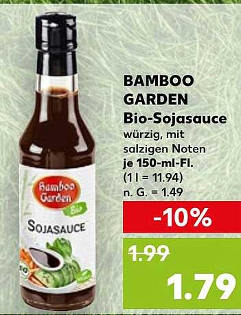 BAMBOO GARDEN Bio-Sojasauce