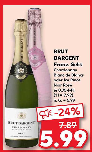 BRUT DARGENT Franz. Sekt