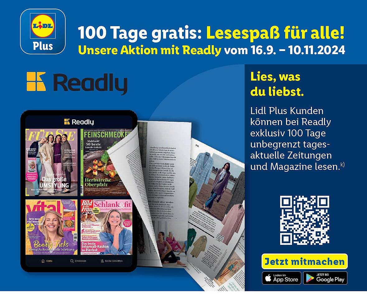 100 Tage gratis: Lesespaß für alle!