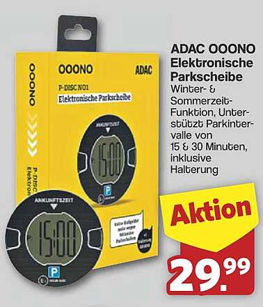 ADAC OONO Elektronische Parkscheibe