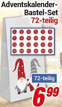 Adventskalender-Bastel-Set 72-teilig