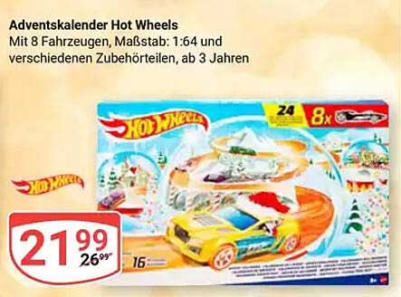 Adventskalender Hot Wheels