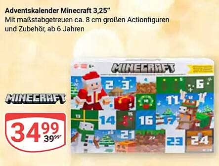 Adventskalender Minecraft 3,25“