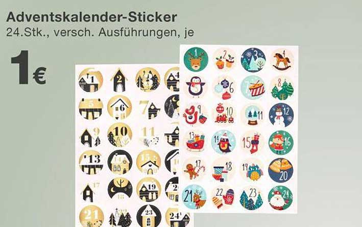 Adventskalender-Sticker