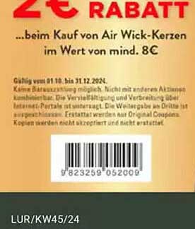 Air Wick Kerzen