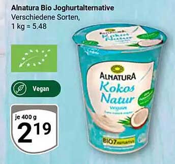 Alnatura Bio Joghurtalternative Kokos Natur