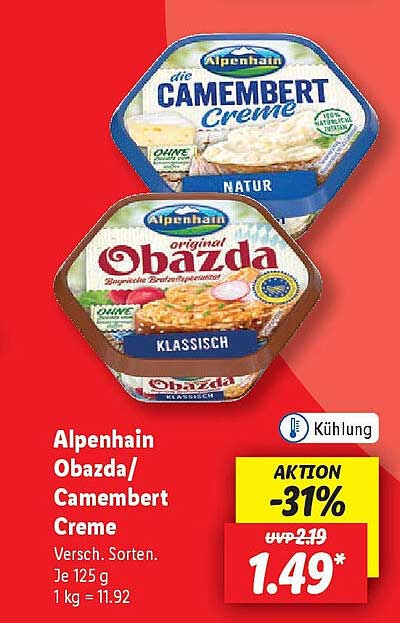 Alpenhain Obazda/ Camembert Creme