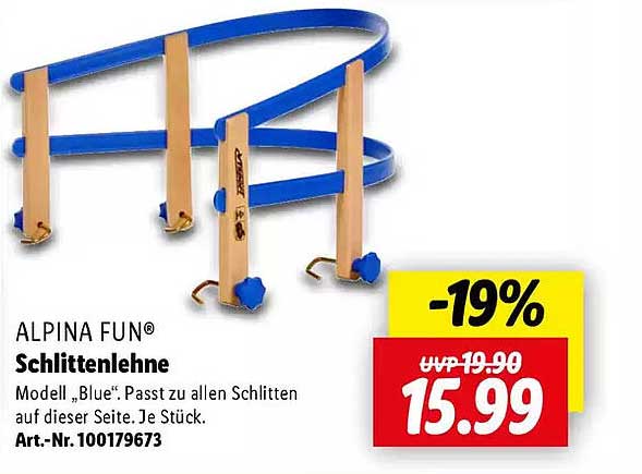 ALPINA FUN® Schlittenlehne