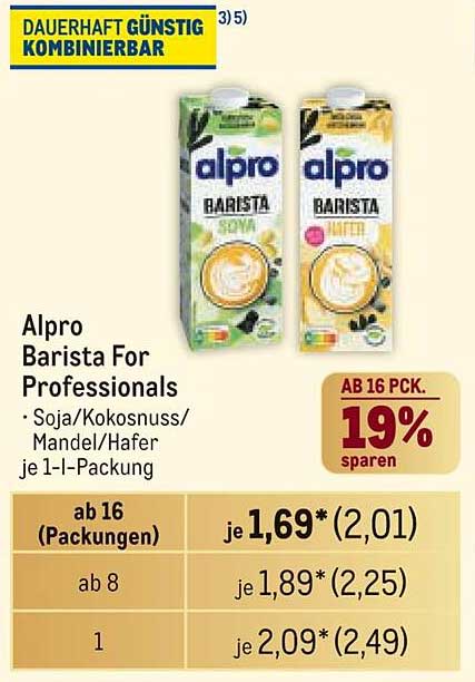 Alpro Barista For Professionals