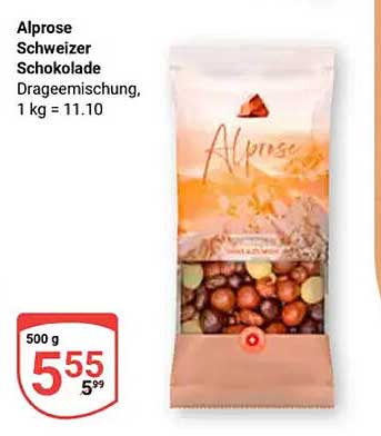 Alprose Schweizer Schokolade