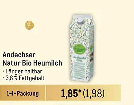 Andechser Natur Bio Heumilch