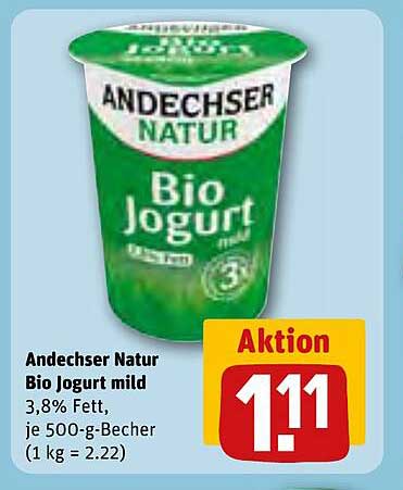 Andechser Natur Bio Joghurt mild