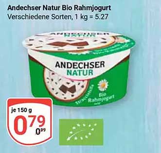 Andechser Natur Bio Rahmjogurt