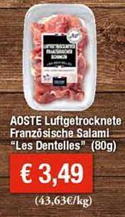 AOSTE Luftgetrocknete Französische Salami “Les Dentelles”