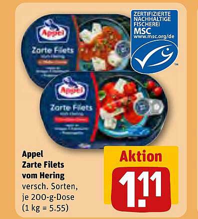 Appel Zarte Filets vom Hering