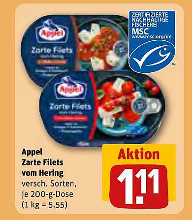 Appel Zarte Filets vom Hering