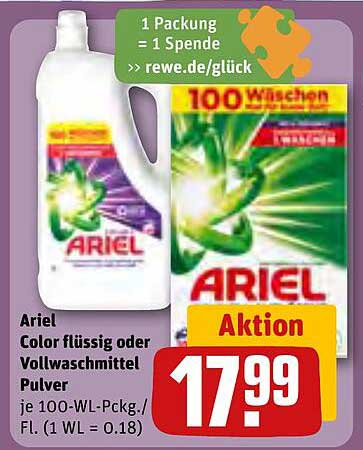 Ariel Color flüssig oder Vollwaschmittel Pulver