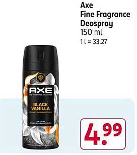 Axe Fine Fragrance Deospray Black Vanilla