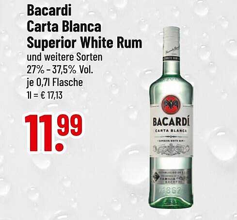 Bacardi Carta Blanca Superior White Rum