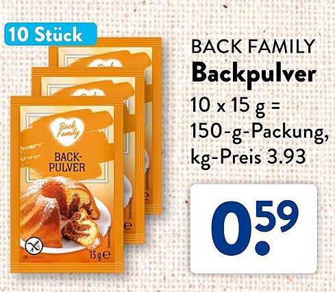 BACK FAMILY Backpulver