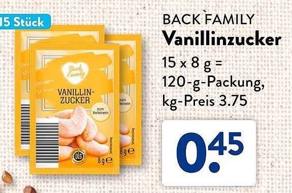 BACK FAMILY Vanillinzucker