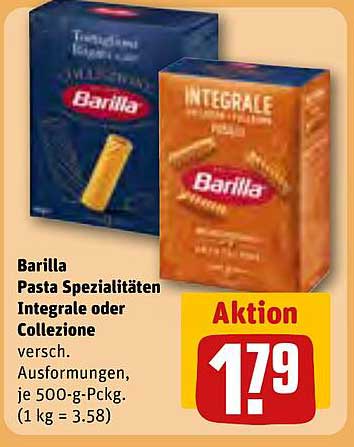 Barilla Pasta Spezialitäten Integrale oder Collezione