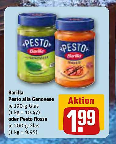 Barilla Pesto alla Genovese oder Pesto Rosso