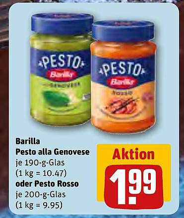 Barilla Pesto alla Genovese oder Pesto Rosso