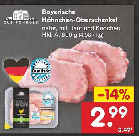 Bayerische Hähnchen-Oberschenkel