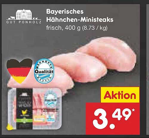 Bayerisches Hähnchen-Ministeaks