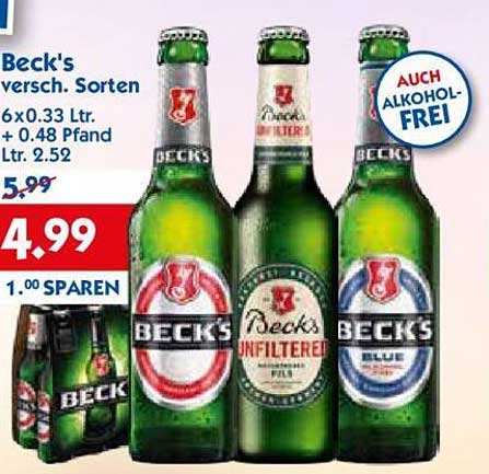 Beck's versch. Sorten