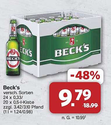 Beck's versch. Sorten