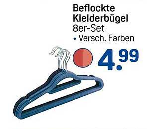 Beflockte Kleiderbügel 8er-Set