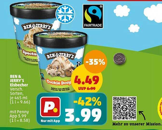 BEN & JERRY'S Eisbecher Cookie Dough