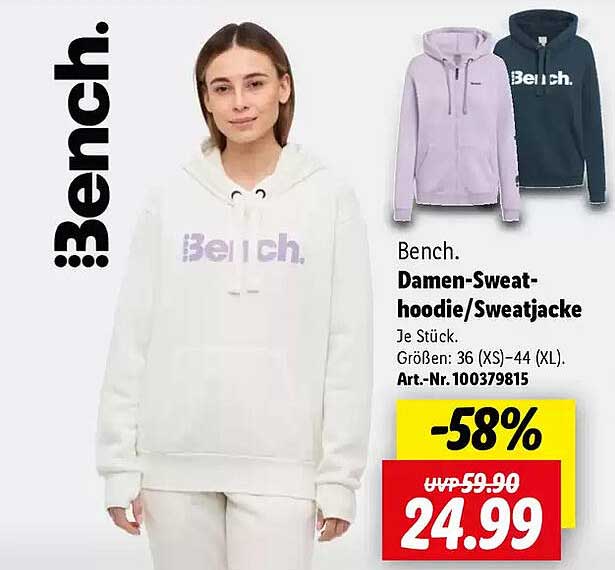 Bench. Damen-Sweathoodie/Sweatjacke