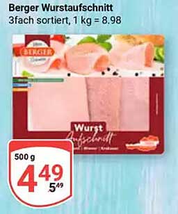 Berger Wurstaufschnitt