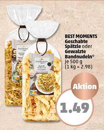 BEST MOMENTS Geschabte Spätzle oder Gewalztee Bandnudeln*