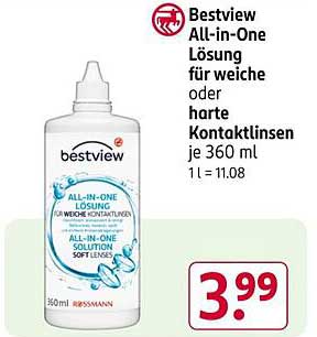 Bestview All-in-One Lösung für weiche oder harte Kontaktlinsen