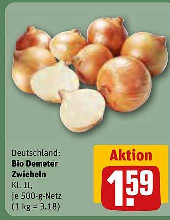 Bio Demeter Zwiebeln