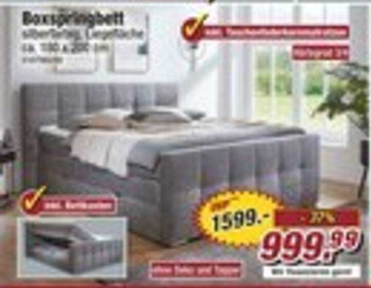 Boxspringbett schlaffunktion, gemustert 140 x 200 cm