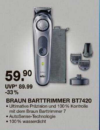 BRAUN BARTTRIMMER BT7420